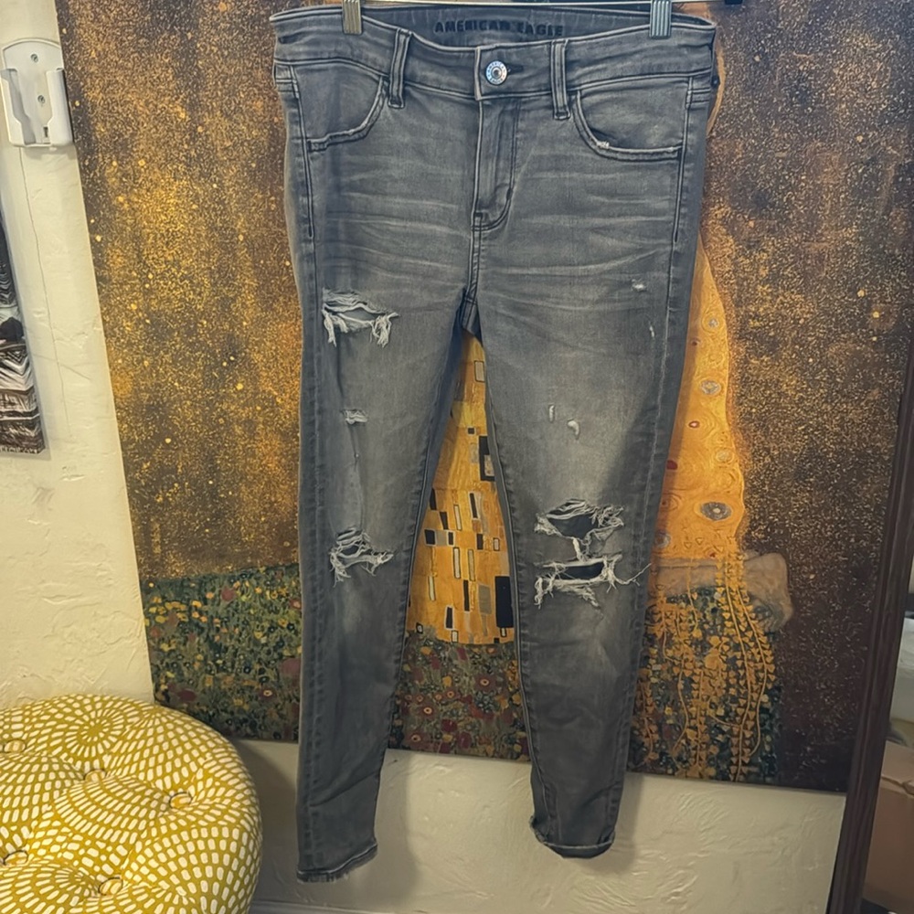 American eagle grey jegging nwt